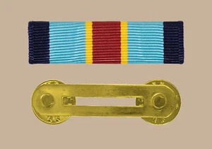US Army Overseas Service Ribbon with Brass Single Holding Bar [RB552] - Picture 1 of 3