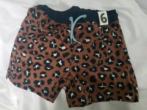 Kinder Größe 6, Bailey Boardshorts, Animal Print neu mit Etikett - Bild 1 von 2