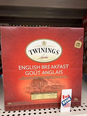 AiWaWa Калифорния, английский чай для завтрака Twinings, упаковка из 100 чайных пакетиков - Изображение 1 из 4
