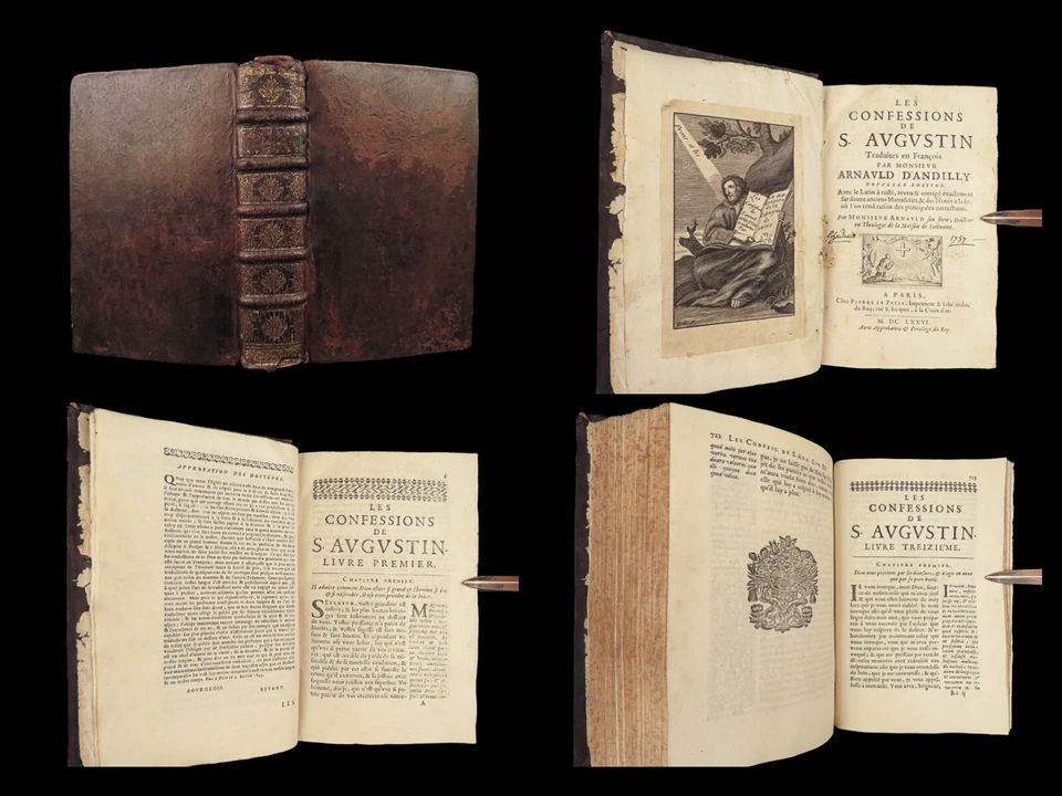 1676 Confessions of Saint Augustine Catholic Doctrine Predestination Philosophy Foto 1 de 4