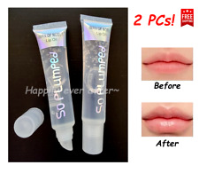 2 PCs So Plumped Lip Gloss/Lip oil- Vitamin E & Aloe Waterproof Plumped Lipgloss