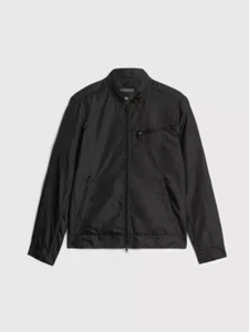 $498 NWT Brand New John Varvatos Ryan Racer Black Jacket Coat EU52 US42 - Picture 1 of 7