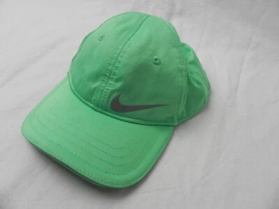 Gorra de béisbol infantil Nike Dri-Fit gorra verde brillante cola de caballo ranura Foto 1 de 4