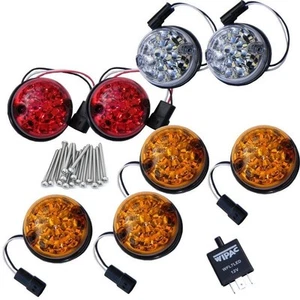 LAND ROVER DEFENDER NEW WIPAC LED LIGHT LAMP 73MM LENS UPGRADE KIT SET GA1192 - Picture 1 of 1