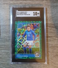 FEDERICO CHIESA 2018 Donruss Optic Green Velocity Rated Rookie RC #/200 SGC 10