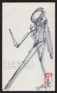 Stick Man Walking * Serie Abstracta 2005 C Peterson * Dibujo a Pluma Tinta Original - Imagen 1 de 18