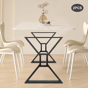 2pcs Furniture Table Leg Metal Desk Leg X-shaped Dining Table Leg DIY Industrial - Picture 1 of 16