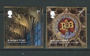 GREAT BRITAIN 2017 WINDSOR CASTLE SELF ADHESIVE BOOKLET PAIR FINE USED - Picture 1 of 1