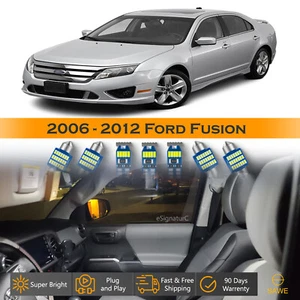 Kit de equipamiento interior de 13 luces LED ultra blancas para Ford Fusion 2006-2012 - Imagen 1 de 8