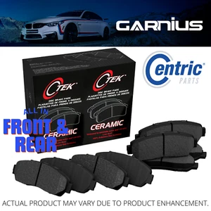 Premium Ceramic Front and Rear Brake Disc Pads For Cadillac CTS, SRX, SRX - Foto 1 di 5