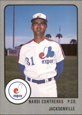 Nardi Contreras 1988 ProCards #969 RC Jacksonville Expos *AutographDen* - Image 1 of 2