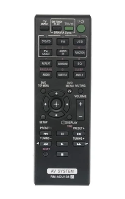 NEW Replace Remote RM-ADU138 for Sony AV System DAV-TZ140 HBD-TZ130 HBD-TZ140 - Image 1 of 4