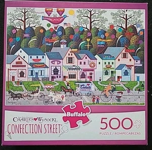 Charles Wysocki - Confection Street - 500 Pc Puzzle Sealed - Picture 1 of 7