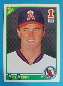 1990 Score Kyle Abbott #673 RC California Angels - Bild 1 von 2