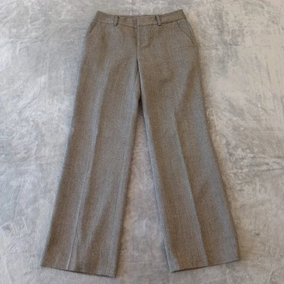 Pantalones de vestir Chaps para mujer talla 6 gris espiga lana bolsillos forrados 31x31 Foto 1 de 4