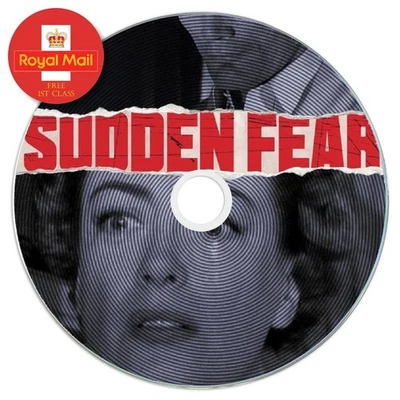 Sudden Fear (1952) Public Domain Film DVD Free 1st Class UK Post - Image 1 of 2