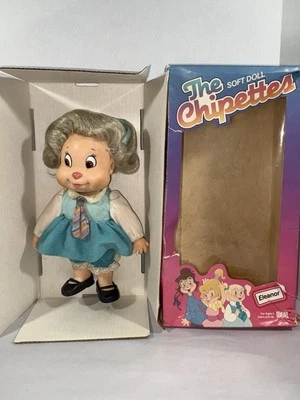 The Chipettes Eleanor Muñeca Suave 1984 Vinilo Peluche Ideal Juguetes Ardillas Foto 1 de 4