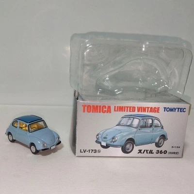 Tomica Limited Vintage Subaru 360 LV-173 Light Blue Diecast Used - Image 1 of 4