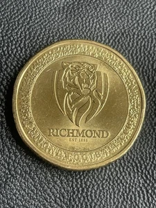 2023 $1 AFL Richmond Football Almost Uncirculated One Dollar Coin aUNC - Picture 1 of 2