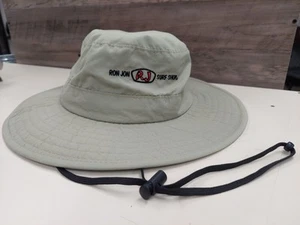 Ron Jon Surf Shop Bucket Hat Cap Cotton Sz L Fishing Hat Size Large Green Red - Picture 1 of 9