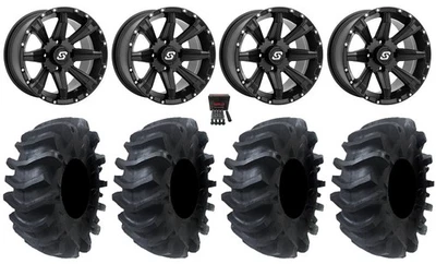Sedona Sparx 14" Wheels Blk 30" AquaTorque Tires Kawasaki Mule Pro FXT  KRX Foto 1 de 4