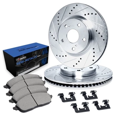 For Toyota Land Cruiser 98-07 Brake Kit Drilled & Slotted Front Brake Kit w - Image 1 of 2