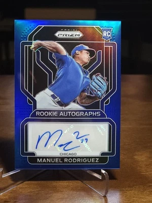 2022 Panini Prizm - Rookie Autographs Manuel Rodriguez #RA-MR Blue Prizm /149  - Image 1 of 2