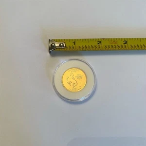 2007 Wyoming State Quarter 24K Gold Plated Uncirculated Coin - Picture 1 of 2