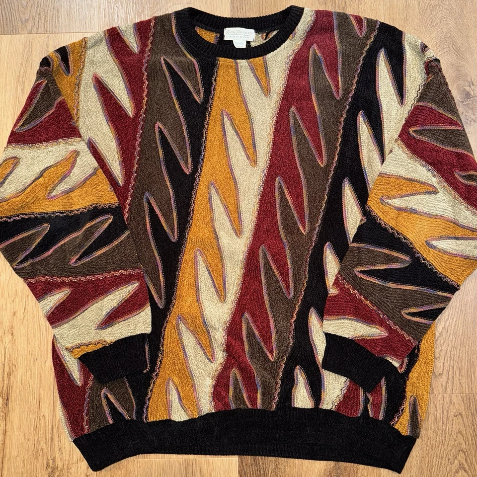 Suéter De Colección Tundra Estilo Coogi Texturizado Fresco Prince Mayweather Biggie Para Hombres XL Foto 1 de 4