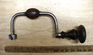 Antique Hilger & Sons,Germany,Gentleman's Brace,Turned Knob,8" Sweep,VGC,L@@K! - Picture 1 of 12