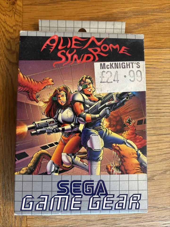 Vintage Sega Game Gear Gamegear  Alien Syndrome 1992 Unplayed Rare Action - Image 1 of 4