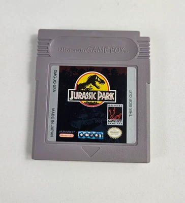 Jurassic Park (Nintendo Game Boy, 1993) Game and Clear Case - Tested Working - Image 1 of 4