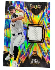 Paul Skenes 2024 Panini Select Sparks Flash Prizm Rookie Relic Pirates RC - Picture 1 of 2