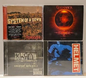 Nu Metal Alternative Metal CD Lot (4 CDs) Korn, System of Down, Godsmack, Helmet - Picture 1 of 16