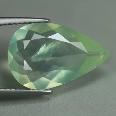 5,07 Cts_Excepcional_100 % Natural Sin Calentar Imperial Verde Prehnita_Piedra Suelta Foto 1 de 3