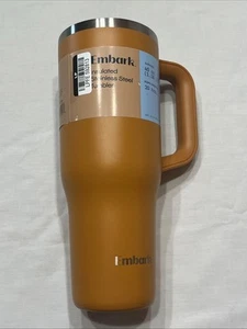 Embark 40oz Insulated Stainless Steel Straw Tumbler Orange Missing Lid & Straw - Picture 1 of 5
