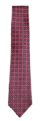 Corbata geométrica roja y negra Bruno Marchesi Foto 1 de 4