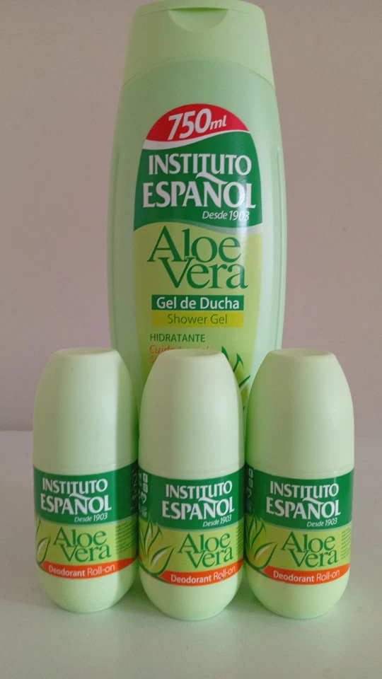 Instituto Espanol Aloe Vera  shower gel 1250ML and Deodorant 75ML X3 made in Sp - Image 1 of 1
