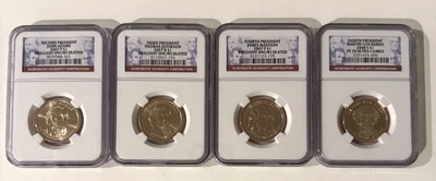 2007-P $1 Adams Jefferson Madison BU + 2008-S Van Buren PF70 Set - Image 1 of 2