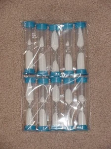 Reloj de Arena 10 Temporizador 180 Segundos 3 Minutos Juego Cocina Vidrio/Plástico Tapa Azul - Imagen 1 de 2