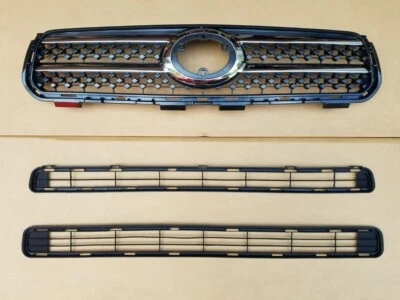 Bumper Upper Center Lower Grill Grille Front 3PCS For 2006-2008 Toyota RAV4 - Image 1 of 4