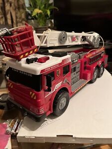 Sainsburys Fire Rescue Truck / Fire Engine 23 Lights And Sounds + Fire Mans Hat