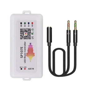 SP107E Bluetooth LED music Controller for SK6812 WS2811 WS2812B WS2801 LED Strip - Picture 1 of 8