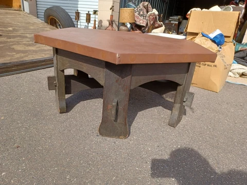 Antique mission oak rare Stickley cut down to a coffee table Cover