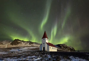 Póster de viaje de Northern Lights v4 varios tamaños - Imagen 1 de 1