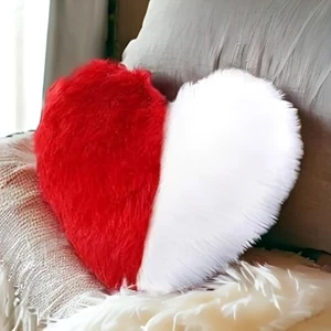 Heart Shape Cushion Pillow Valentine Gift for Couples, Love Decor 12x12" - Picture 1 of 6