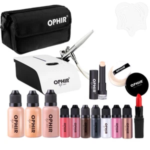 Kit de sistema de maquillaje con aerógrafo OPHIR con corrector de base con compresor de aire - Imagen 1 de 12