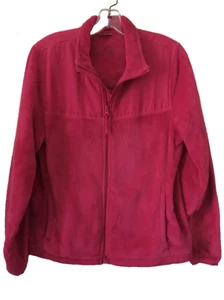 Pink Danskin Fleece SZ Med Zipper Up Jacket Soft Plush Vintage Fleece - Picture 1 of 10