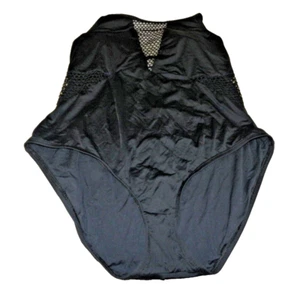 BONITO TRAJE DE BAÑO DE MALLA PARA MUJER 18W LA BLANCA negro 1 pieza difícil de encontrar sexy - Imagen 1 de 6