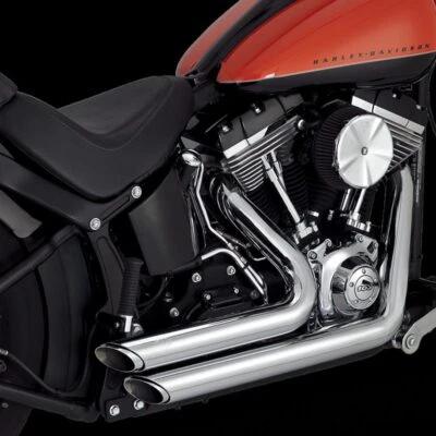 Vance & Hines 12-17 Harley Davidson Softail Shortshots Staggered PCX Full System Foto 1 de 2